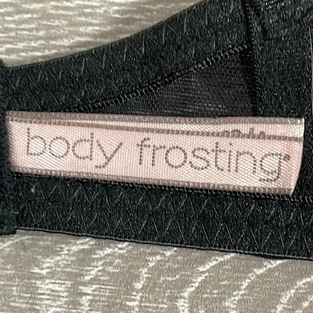 NWT Body Frosting Black Lace Push Up Bra 36B